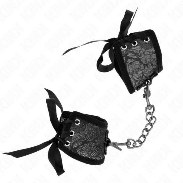 KINK - PULSO SCANDAL DETALHES DE RENDA PRETA 24,5 CM X 6,5 CM - Imagen 2