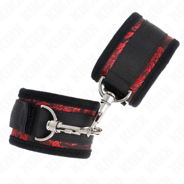 KINK - RESTRIÃÃES DE PULSO SCANDAL VERMELHO-PRETO - Imagen 2