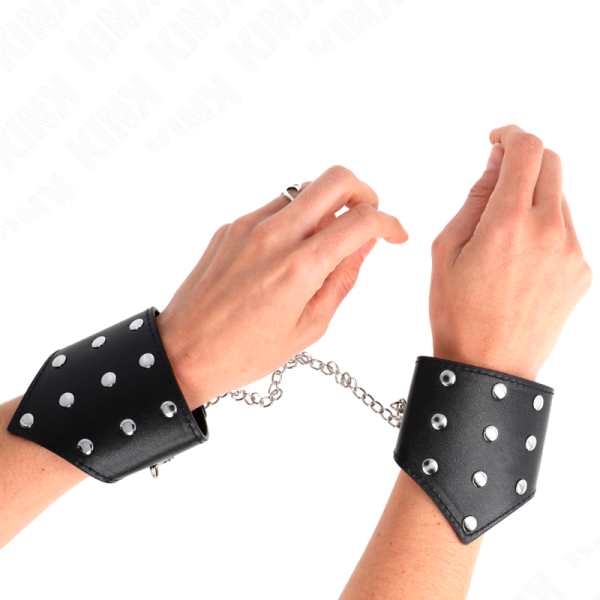 KINK - PULSEIRAS ESTILO PONTO PRETO COM CORRENTE AJUSTÃVEL ??17-23 CM X 8,5 CM - Imagen 4