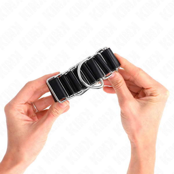 KINK - RETENÃÃES DE PULSO FINAS DOBRADIÃADAS PRETAS AJUSTRÃVEIS 16-22 CM X 3,5 CM - Imagen 3