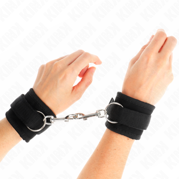 KINK - PULSO NYLON BIND HOOK&LOOP PRETO MODELO 2 AJUSTÃVEL 18-35 CM X 6 CM - Imagen 4