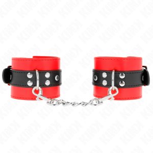 KINK - PULSO VERMELHO COM CINTO PRETO AJUSTÃVEL 17-28 CM X 6 CM