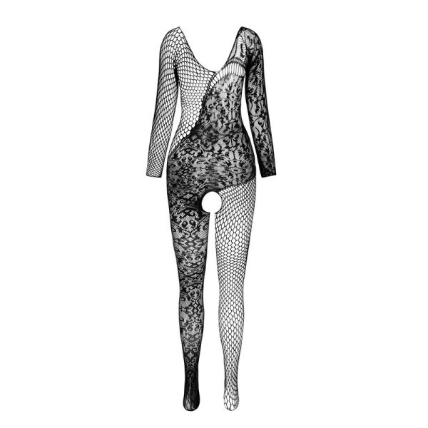 PASSION - BS 107 BODYSTOCKING BRANCO TAMANHO ÃNICO - Imagen 3