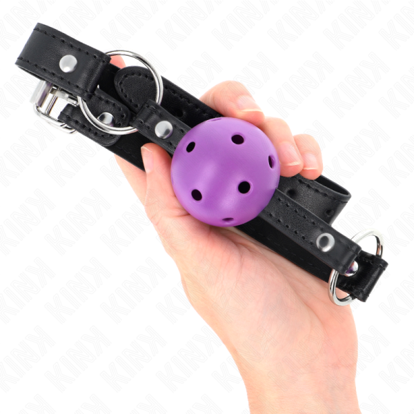 KINK - BOLA ROXA DURO OCA 4,5 CM MORDAÃA 63,5 X 2 CM - Imagen 4