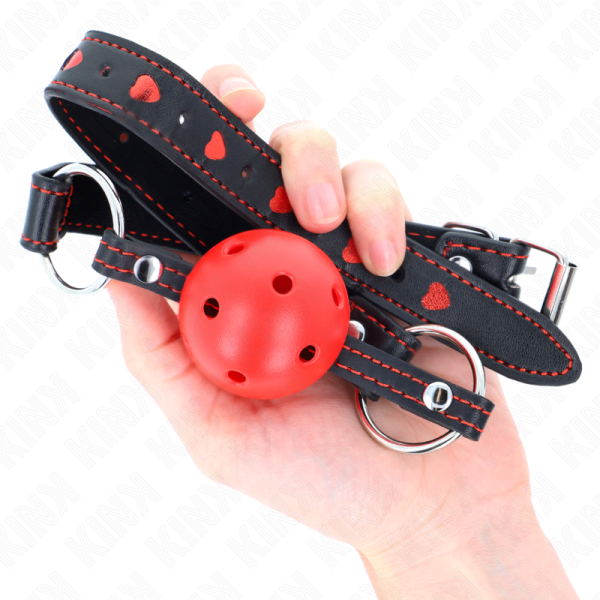 KINK - MORDAÃA DE BOLA VERMELHA OCA DURO MODELO 2 65 x 2,5 CM - Imagen 4