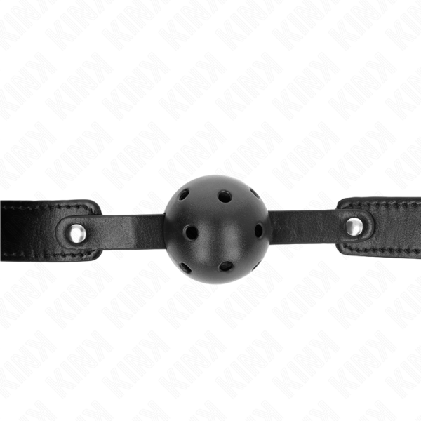 KINK - BOLA RESPIRÃVEL PRETA 4,5 CM MORDAÃA 65 x 2,5 CM - Imagen 3