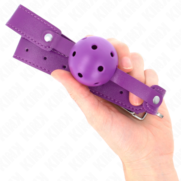KINK - BOLA RESPIRÃVEL ROXA 4,5 CMGAG 65 x 2,5 CM - Imagen 4