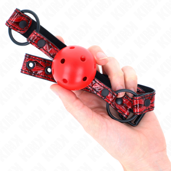KINK - BOLA PADRÃO DIAMANTE 4,5 CM GAG MODELO 1 64,5 CM AJUSTÃVEL 42-60 CM - Imagen 4
