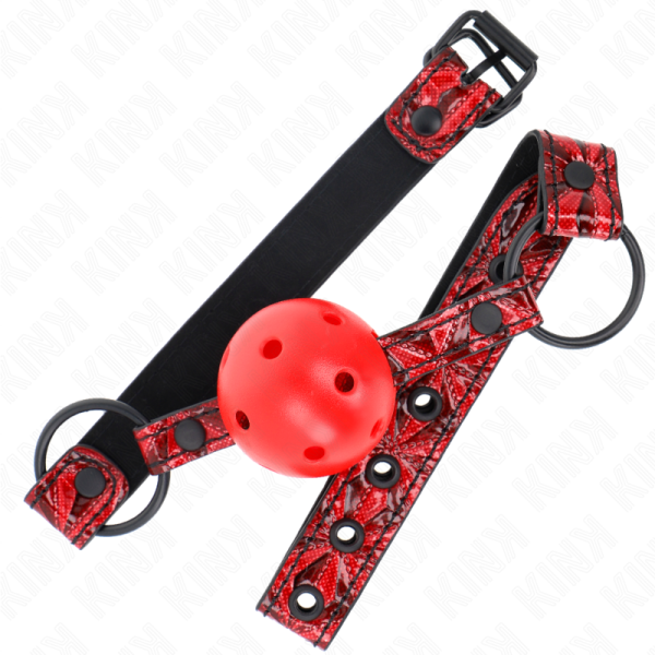 KINK - BOLA PADRÃO DIAMANTE 4,5 CM GAG MODELO 1 64,5 CM AJUSTÃVEL 42-60 CM - Imagen 2