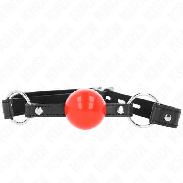KINK - BOLA MORDAÃA 4 CM COM FECHADURA BOLA VERMELHA ALÃA PRETA 60 x 2 CM - Imagen 3