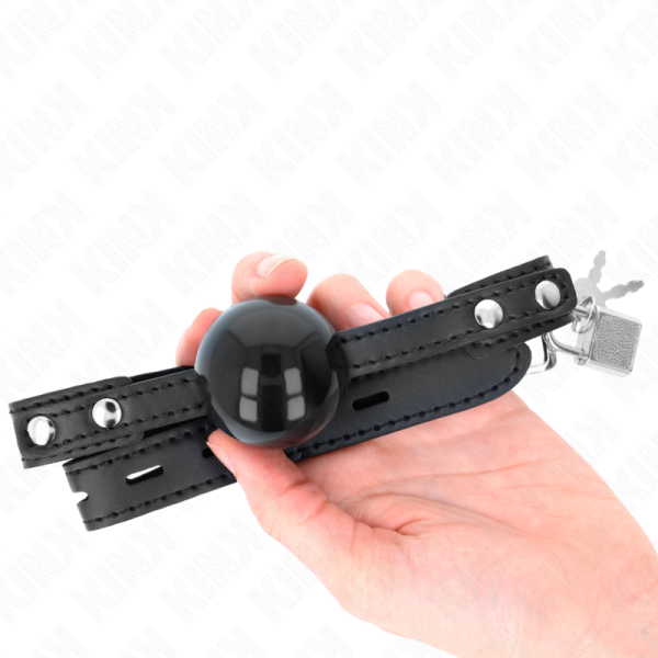 KINK - BOLA TPE MACIA 4 CM GAG MODELO 3 60 x 2 CM AJUSTÃVEL 37-52 CM - Imagen 4