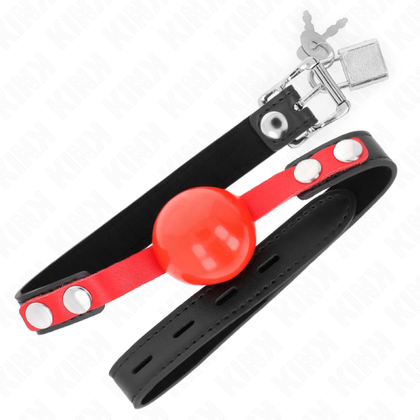 KINK - BOLA TPE MACIA 4 CM GAG MODELO 4 60 x 2 CM AJUSTÃVEL 37-52 CM - Imagen 2