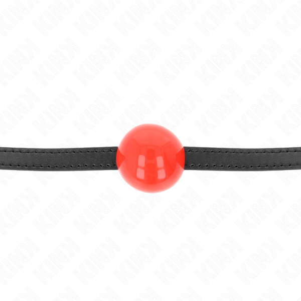 KINK - BOLA SIMPLES VERMELHA MORDAÃA 4 CM 65 x 1,5 CM - Imagen 3