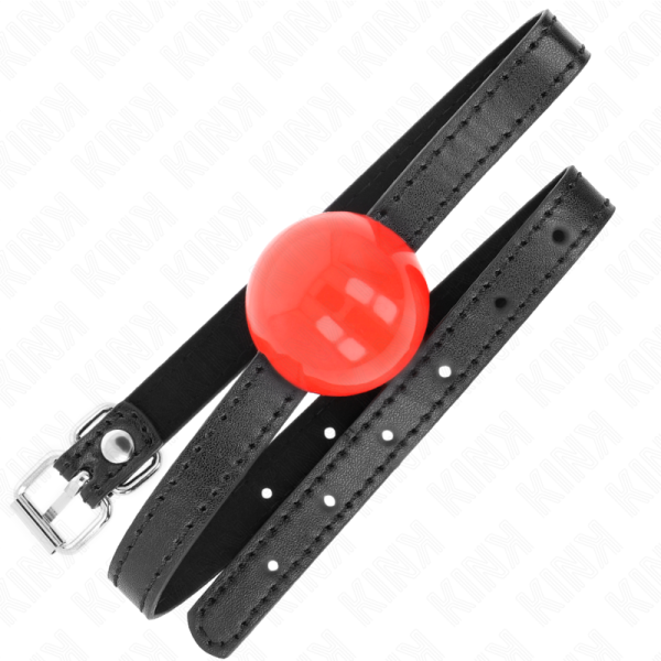 KINK - BOLA SIMPLES VERMELHA MORDAÃA 4 CM 65 x 1,5 CM - Imagen 2