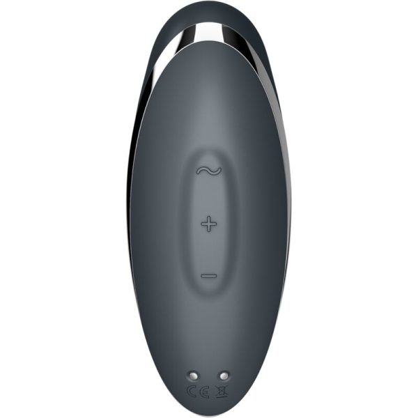 SATISFYER - TAP & CLIMAX 2 VIBRADOR E ESTIMULADOR CINZA - Imagen 6
