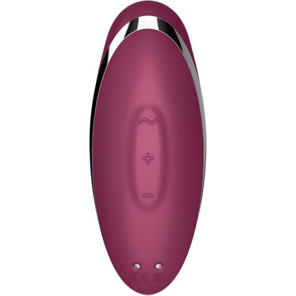 SATISFYER - TAP & CLIMAX 2 VIBRADOR & ESTIMULADOR VERMELHO - Imagen 6