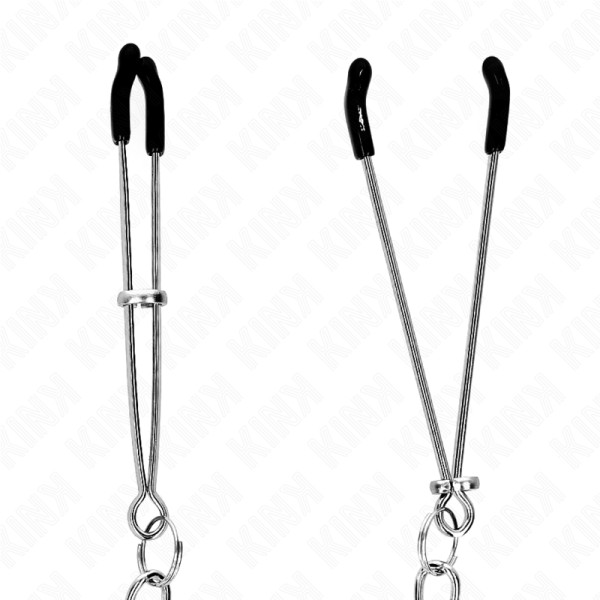 KINK - PINÃAS FINAS COM CORRENTE GROSSA 30 CM - Imagen 4