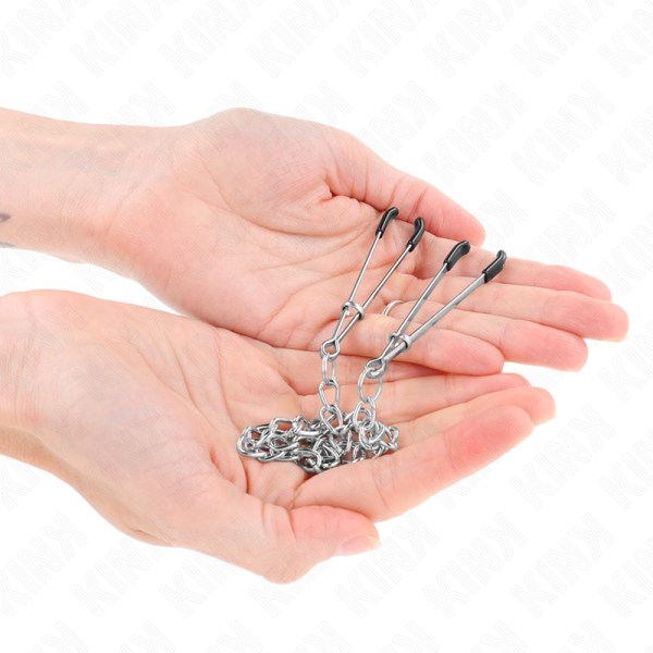 KINK - PINÃAS FINAS COM CORRENTE GROSSA 30 CM - Imagen 2