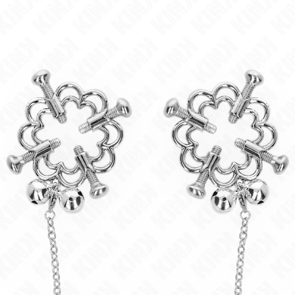 KINK - PINÃAS DE FLOR DE METAL COM CORRENTE - Imagen 2