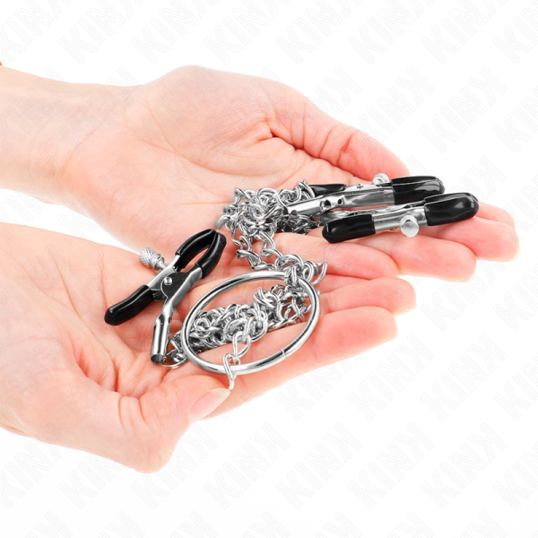 KINK - PINÃAS TRIPLAS PARA BICOS E CLITÃRIS COM CORRENTE MODELO 0 - Imagen 3