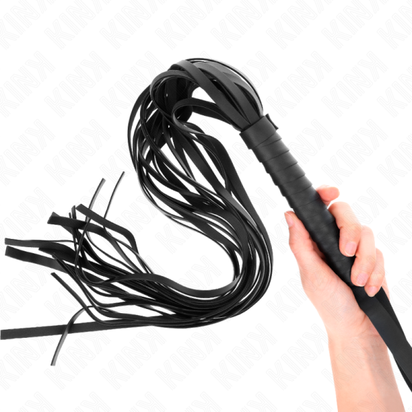KINK - NEGRO CABO CURTO CHICOTE DE CAUDA LONGA 70 CM - Imagen 4