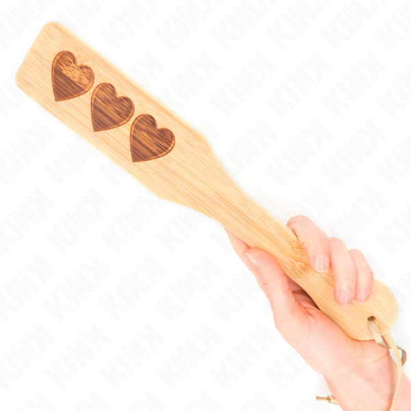 KINK - PALETE DE BAMBU DESIGN CORAÃÃO 32 X 5,5 CM - Imagen 4