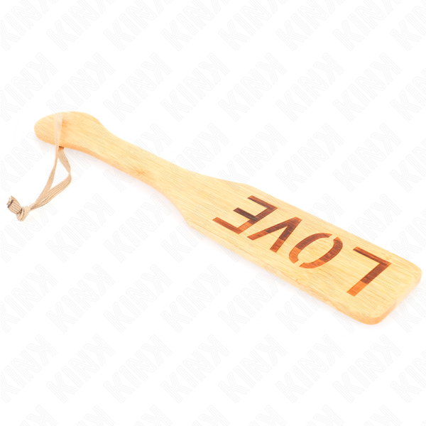 KINK - PALETA DE BAMBU PALAVRA AMOR 32 X 5,5 CM - Imagen 2