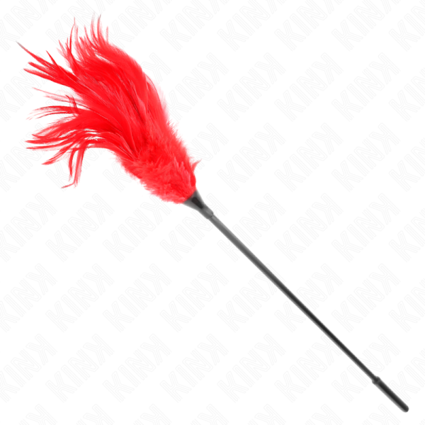 KINK - MÃLTIPLAS PENAS DE CÃCEGAS VERMELHAS 45 CM - Imagen 3