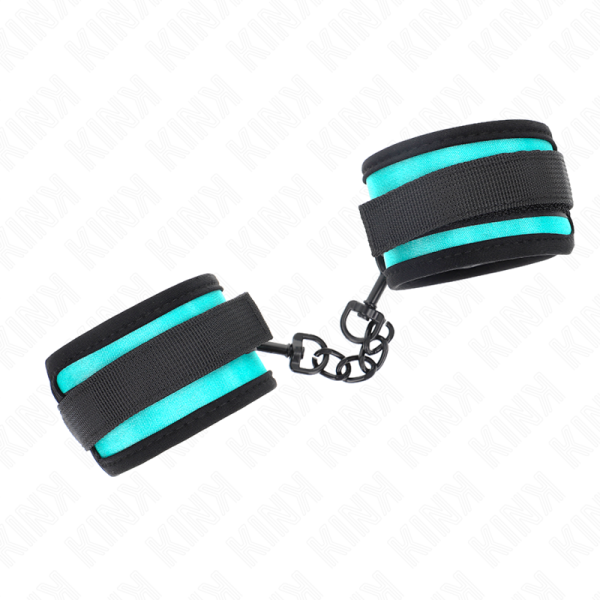 KINK - GANCHO E LOOP NYLON BIND PULSO PRETO-AZUL AJUSTÃVEL 18-32 CM X 5 CM - Imagen 2