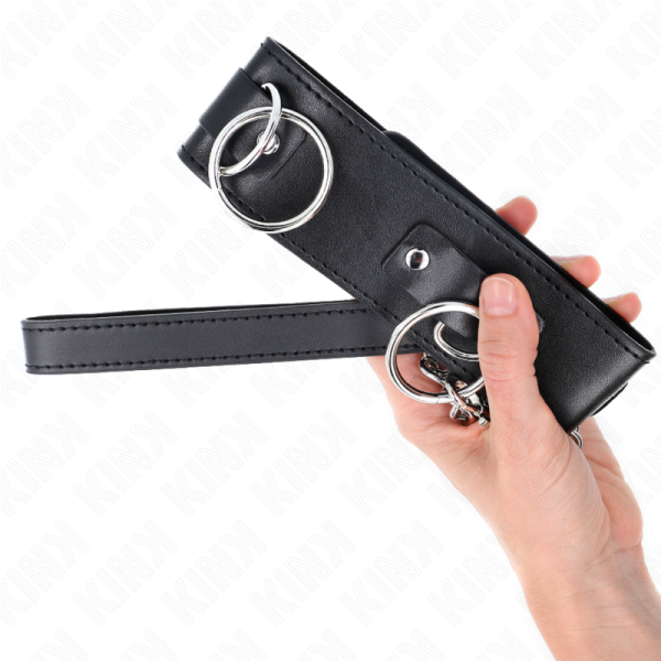 KINK - COLAR COM TRELA 65 CM 3 ANÃIS MODELO 2 AJUSTÃVEL 36-43 CM X 5 CM - Imagen 5