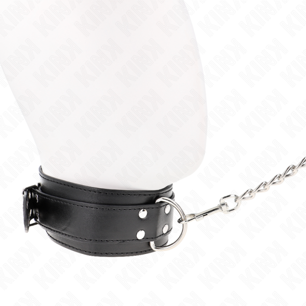 KINK - COLAR COM ALÃA 65 CM FIVELAS PRATA AJUSTÃVEIS 33-46 CM X 5,5 CM - Imagen 3