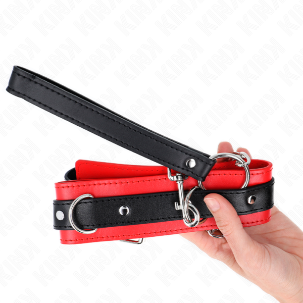 KINK - COLAR MODELO BÃSICO COM TRELA 65 CM MODELO 3 VERMELHO 53 X 5 CM - Imagen 4
