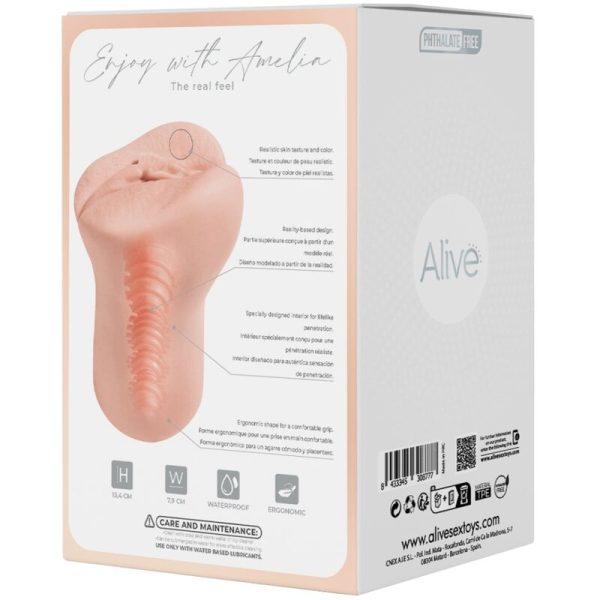 ALIVE - FLEX MASTURBADOR MASCULINO VAGINAL TAMANHO M - Imagen 9