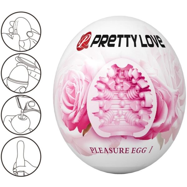 PRETTY LOVE - MASTURBADOR MASCULINO ROSA OVO - Imagen 2