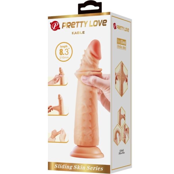 PRETTY LOVE - KABLE PÃNIS SUPER REALISTA 21 CM MODELO DE CARNE 2 - Imagen 8