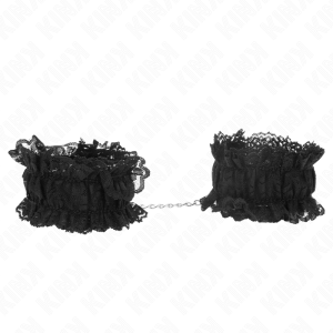 KINK - RETENÃÃES DE PULSO ELÃSTICAS DE RENDA NEGRO