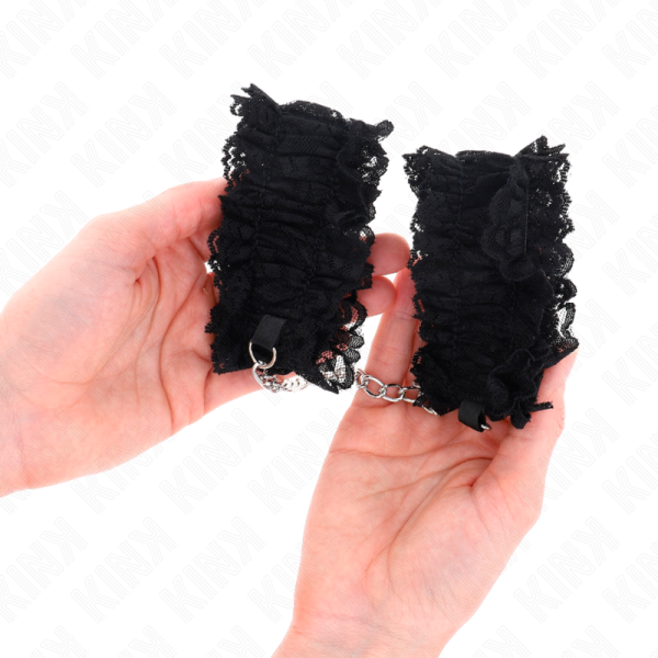 KINK - RETENÃÃES DE PULSO ELÃSTICAS DE RENDA NEGRO - Imagen 4