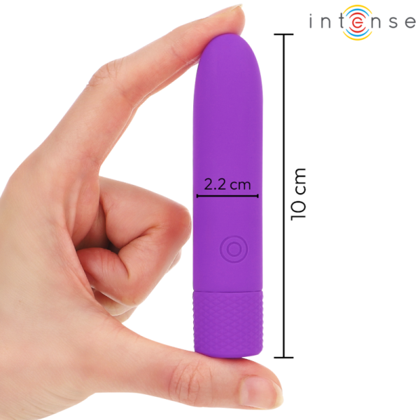 INTENSE - SYMONE  USB RECARREGÃVEL VIBRATÃRIA BULLET 8 VIBRAÃÃES ROXO 10 X 2,2 CM - Imagen 4