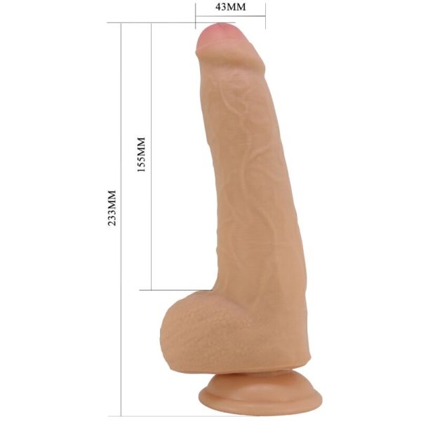 PRETTY LOVE - DRACO DILDO REALISTA 23 CM CARNE - Imagen 5