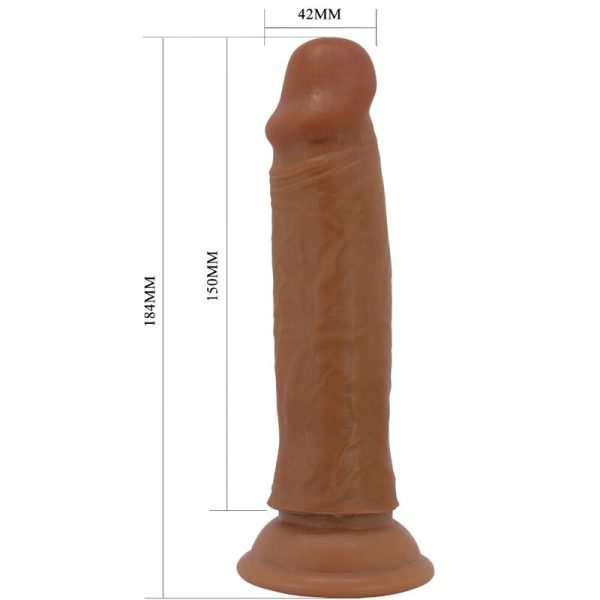PRETTY LOVE - QUENTIN DILDO REALISTA 18 CM MARROM - Imagen 5
