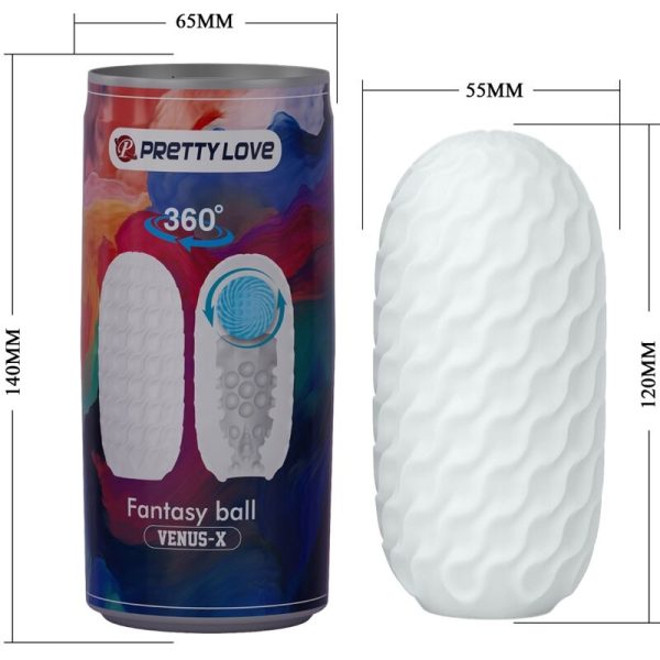 PRETTY LOVE - VENUS X MASTURBADOR MASCULINO MODELO 2 BRANCO - Imagen 6