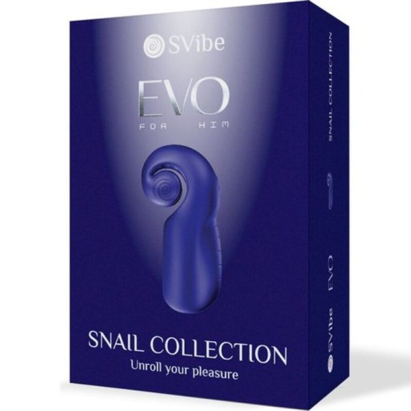 SNAIL VIBE - EVO PARA ELE MASTURBADOR MASCULINO SLIDE N'ROLL AZUL ESCURO - Imagen 5