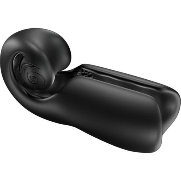 SNAIL VIBE - EVO PARA ELE MASTURBADOR MASCULINO SLIDE N'ROLL PRETO - Imagen 2