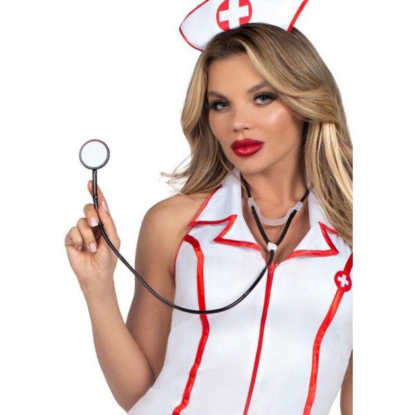LEG AVENUE - TRAJE DE ENFERMEIRA CHEFE BRANCO S/M - Imagen 5