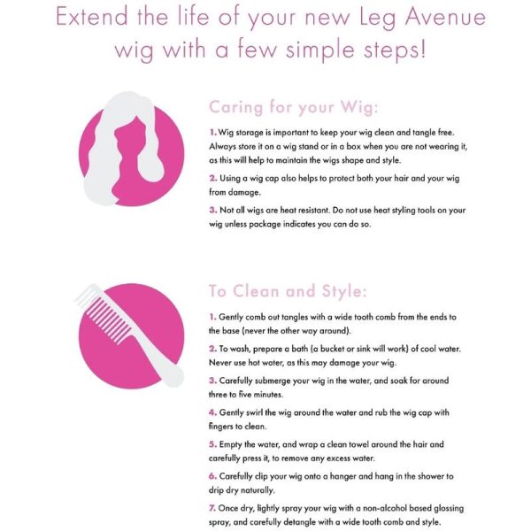 LEG AVENUE - PERUCA BOB CUT FOSFORESCENTE BRANCA - Imagen 3