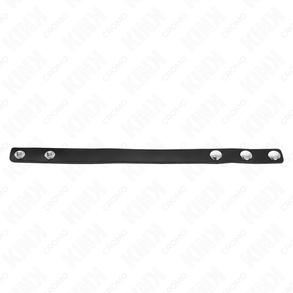 KINK - ANEL DE COURO PARA PÃNIS COM FECHO DE PRESSÃO 21,5 X 1,5 CM - Imagen 4