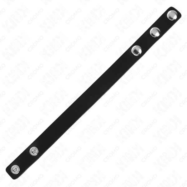 KINK - ANEL DE COURO PARA PÃNIS COM FECHO DE PRESSÃO 21,5 X 1,5 CM - Imagen 5
