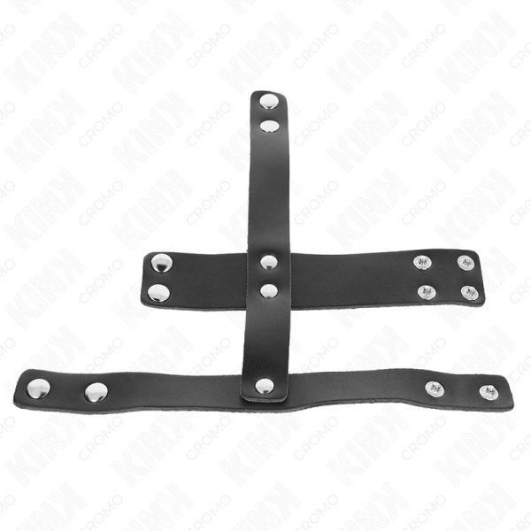 KINK - ANEL DE COURO PARA PÃNIS COM DIVISOR DE BOLAS AJUSTÃVEL - Imagen 3