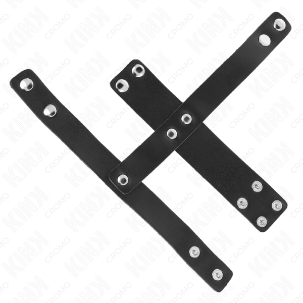 KINK - ANEL DE COURO PARA PÃNIS COM DIVISOR DE BOLAS AJUSTÃVEL - Imagen 4
