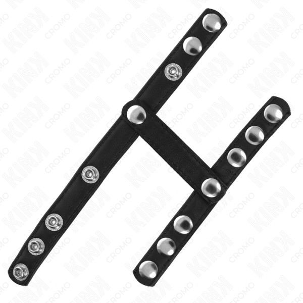 KINK - ANEL PARA PÃNIS COM 3 TIRAS DIVISORAS DE BOLAS AJUSTÃVEIS - Imagen 4